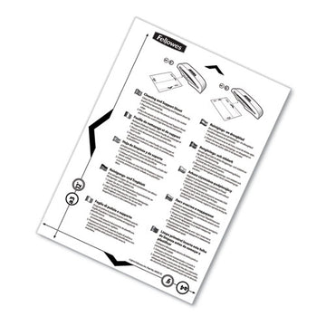 Fellowes® Laminator Cleaning Sheets, 3 To 10 Mil, 8.5" X 11", White, 10-pack freeshipping - TVN Wholesale